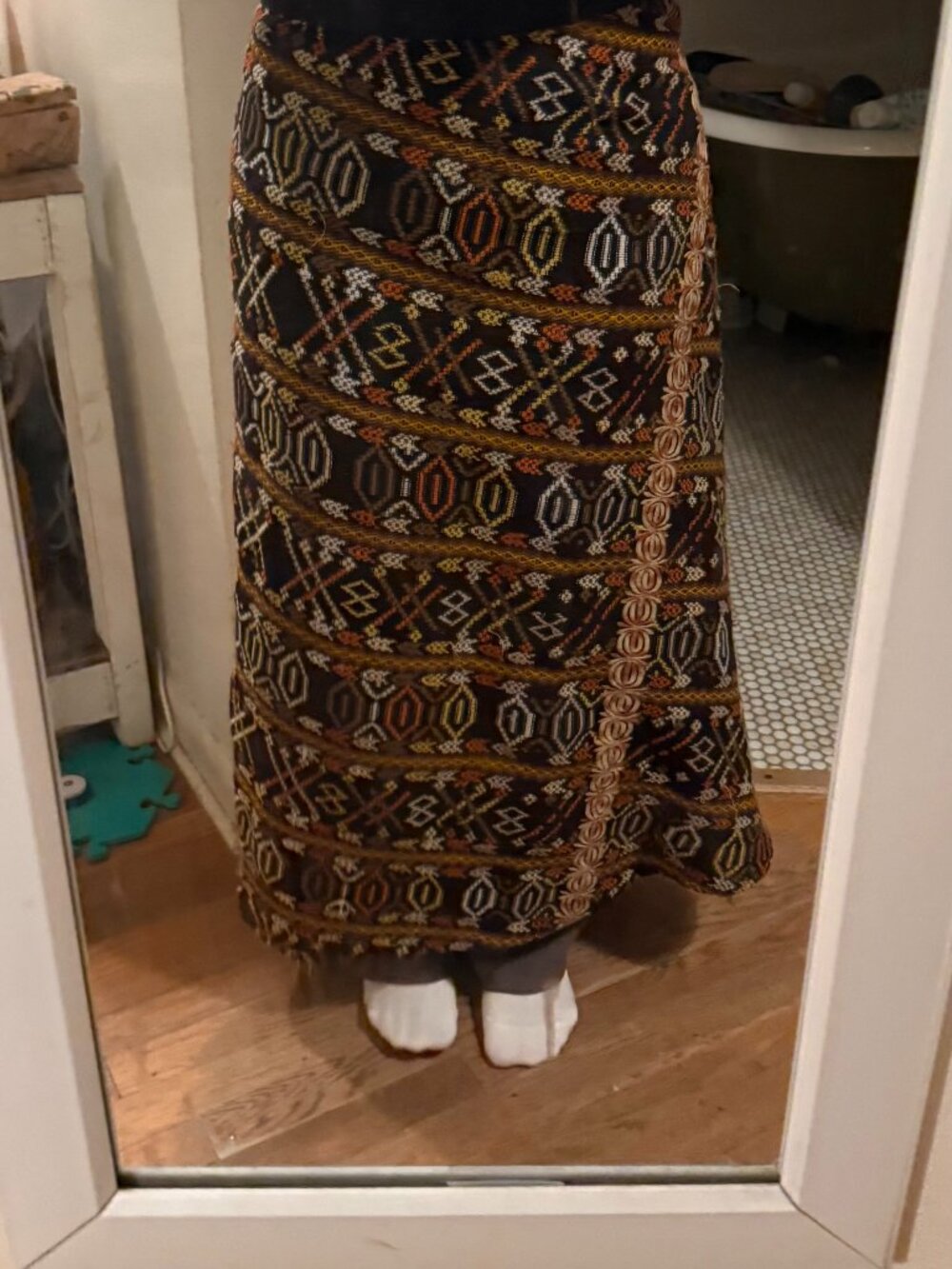 Mayan Connection Guatemalan Embroidered Long Skirt